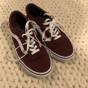Maroon vans